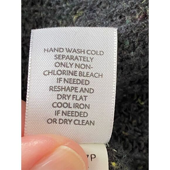 Pure Jill By J. Jill Boxy Oversized Pullover Sweater Elbow Sleeve Gray Petite M - Picture 5 of 13